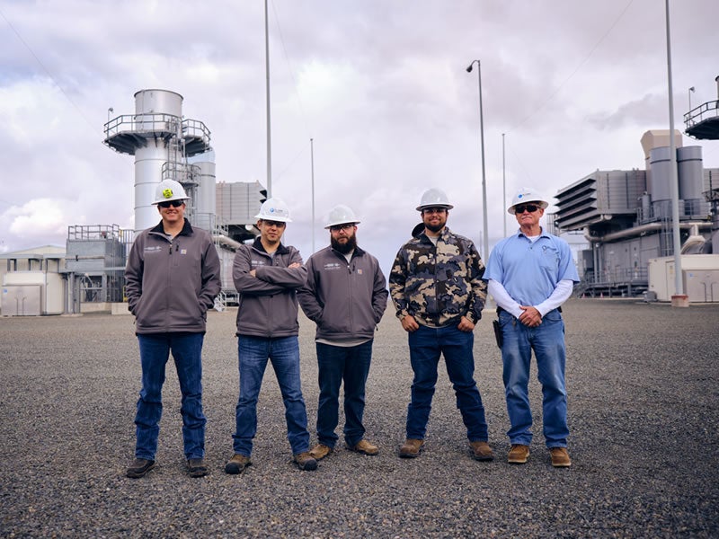 Employees at Pyramid Gas Plant