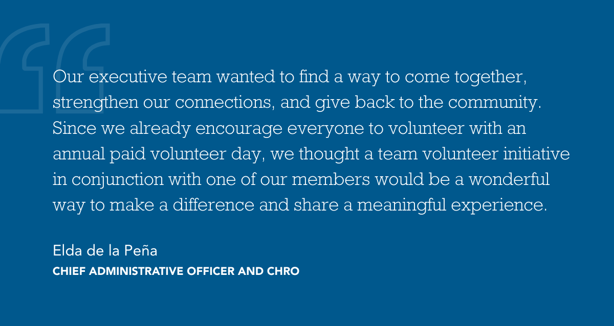 Quote from Elda de la Peña also in body of text