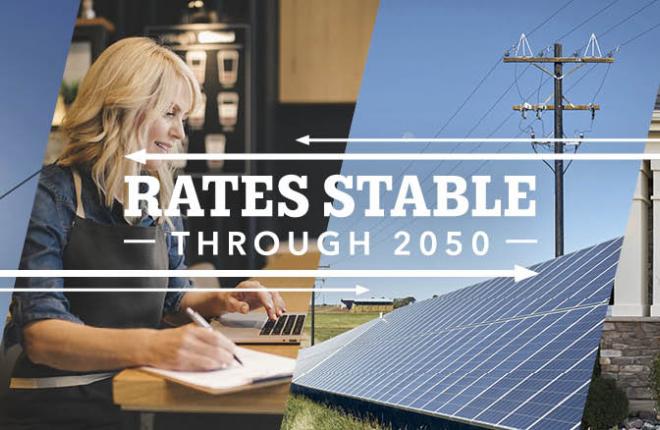 Tri-State’s wholesale rates are stable, and forecasted to remain so to 2050